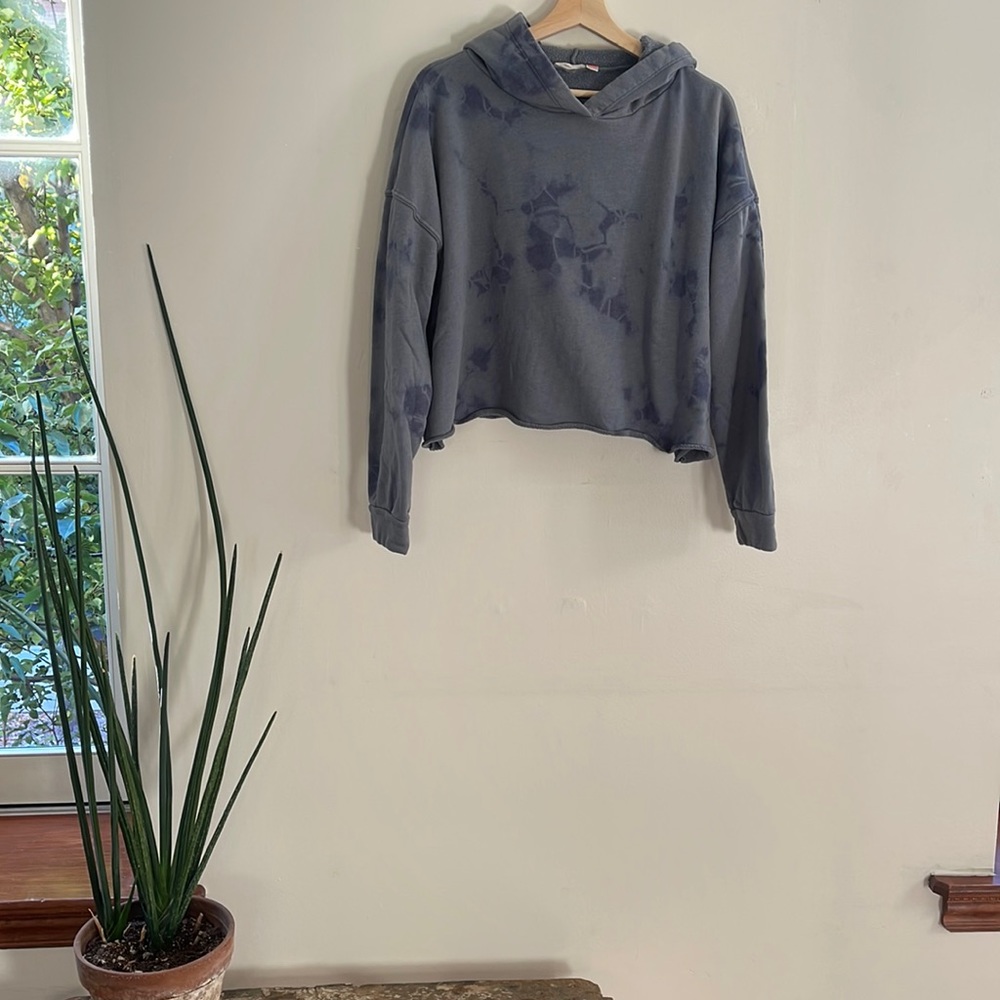 Maronie tie dye cropped sweatshirt